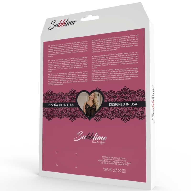 SUBBLIME SET - TRES PIEZAS SUJETADOR + LIGUERO + TANGA L/XL - Imagen 15