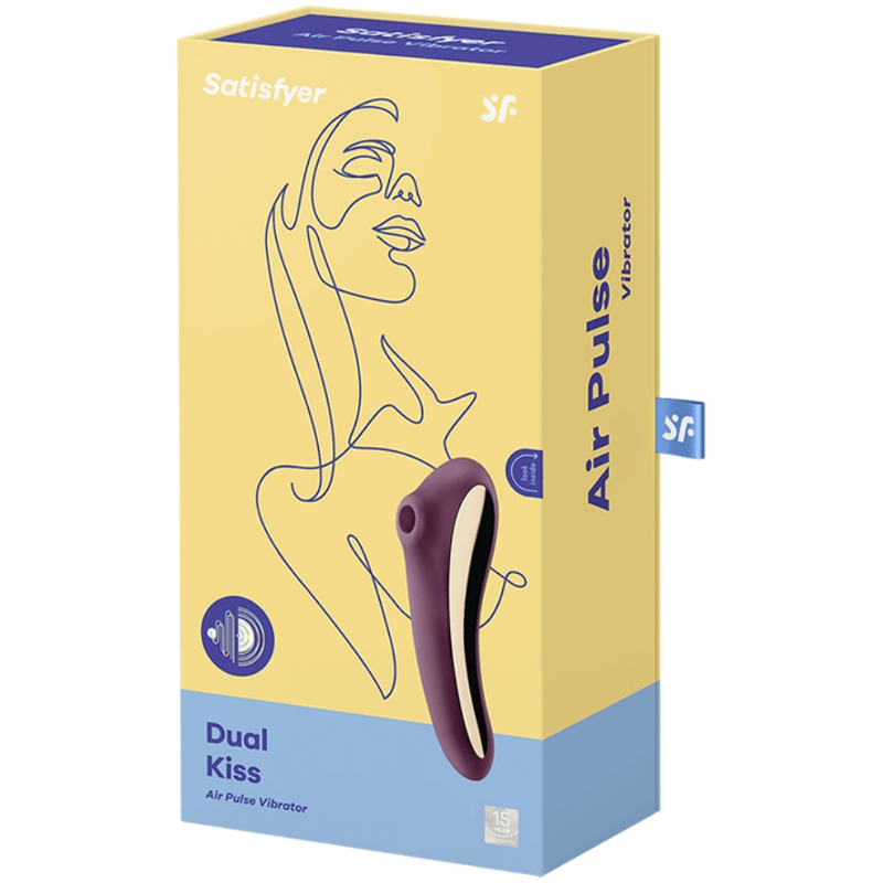SATISFYER - DUAL KISS ESTIMULADOR CLITORIS PURPURA - Imagen 2