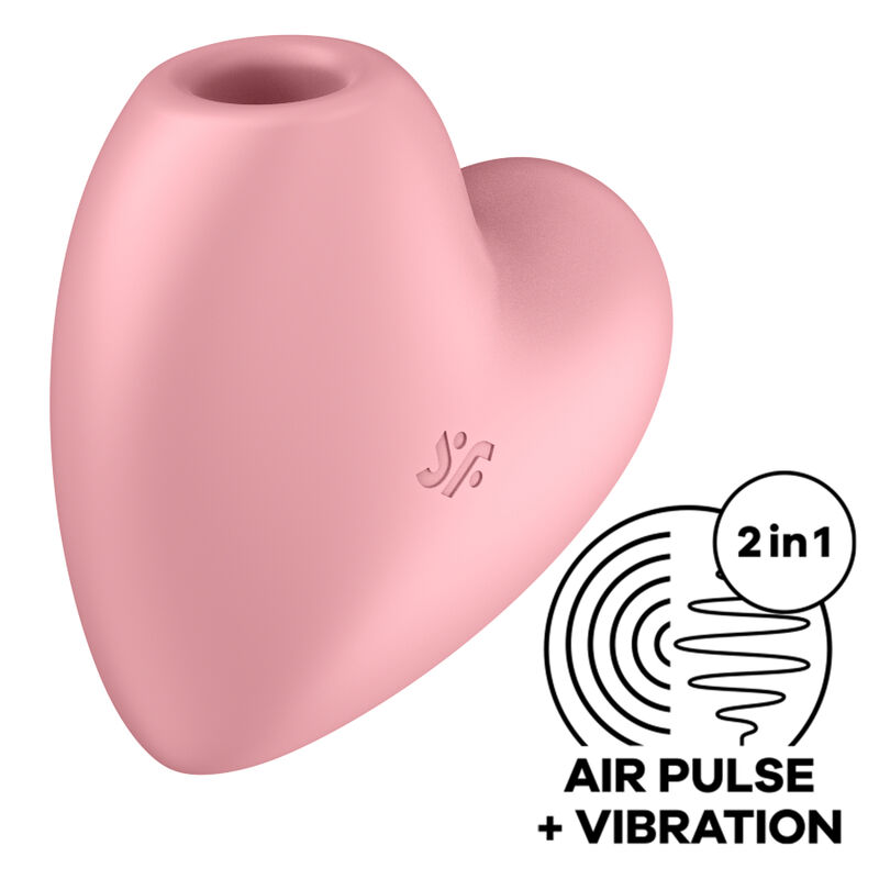 SATISFYER – CUTIE HEART ESTIMULADOR Y VIBRADOR AZUL