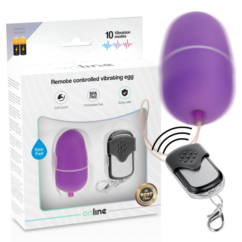 ONLINE – HUEVO VIBRADOR CONTROL REMOTO M LILA
