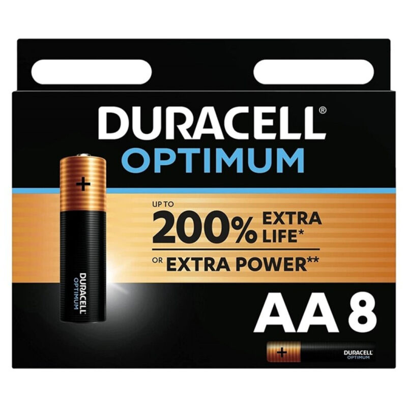 DURACELL – OPTIMUM 200 PILA ALCALINA AA LR6 BLISTER*8