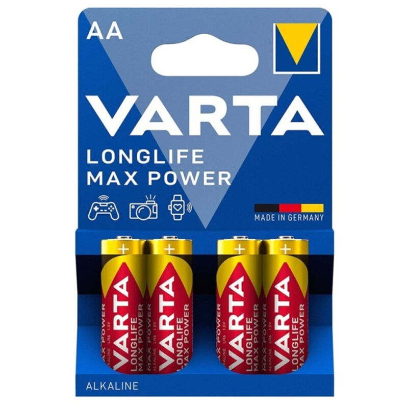 VARTA – MAX POWER PILA ALCALINA AA LR6 BLISTER*4