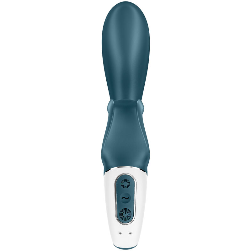 SATISFYER - HUG ME VIBRADOR RABBIT APP AZUL - Imagen 4