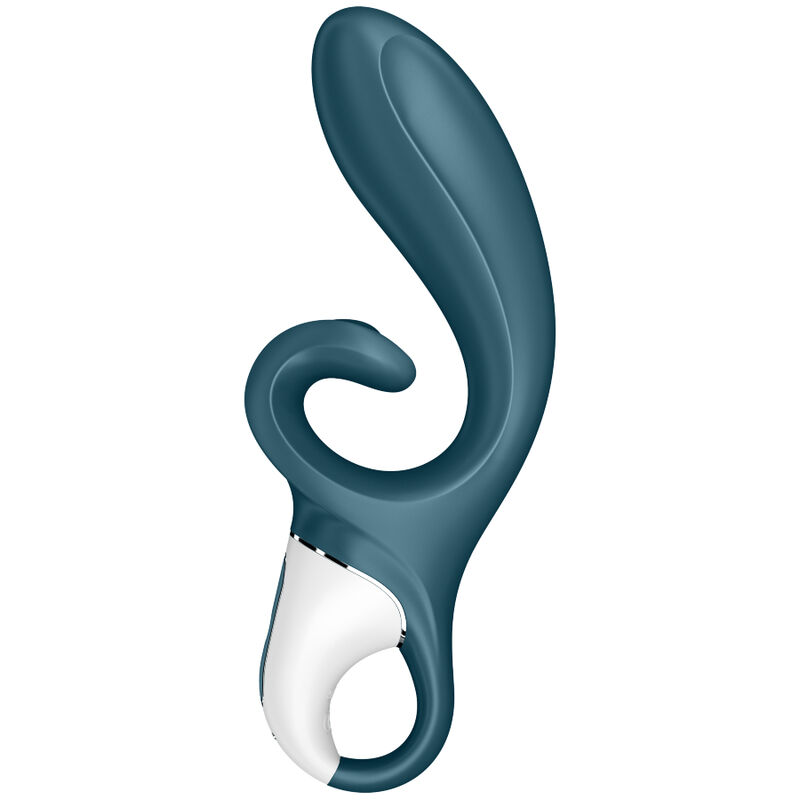 SATISFYER - HUG ME VIBRADOR RABBIT APP AZUL - Imagen 3