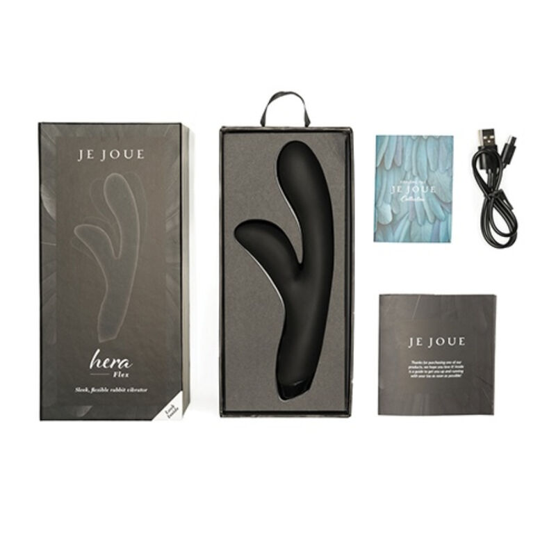 JE JOUE - HERA FLEX VIBRADOR RABBIT - NEGRO - Imagen 3