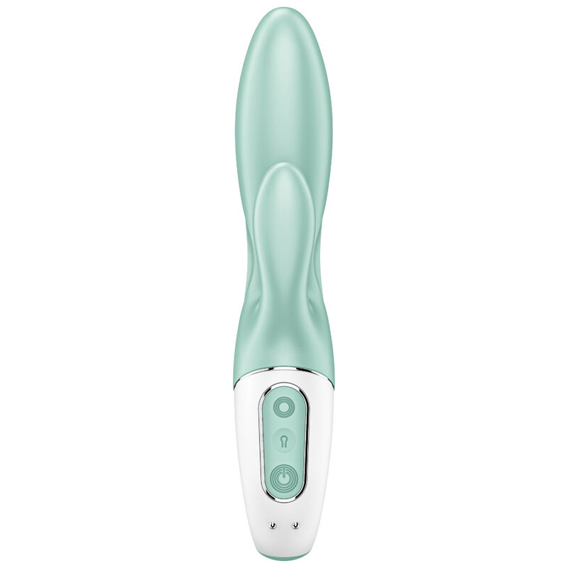 SATISFYER - AIR PUMP BUNNY 5+ VIBRADOR RABBIT INFLABLE APP VERDE - Imagen 4