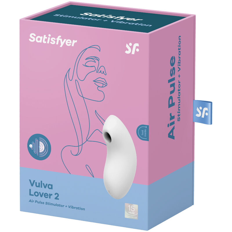 SATISFYER VULVA LOVER 2 ESTIMULADOR Y VIBRADOR - AZUL - Imagen 3