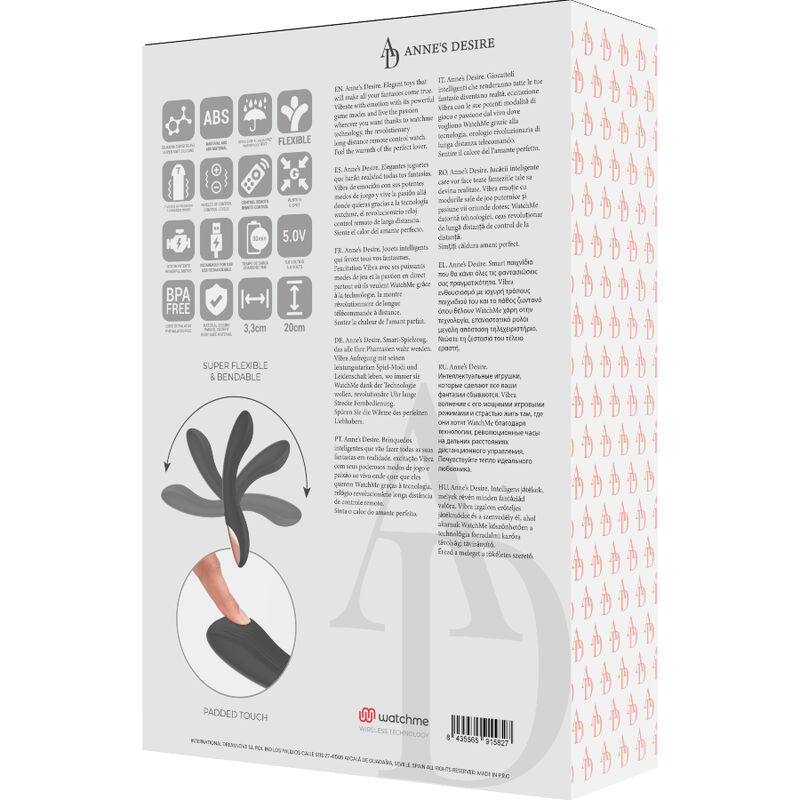 ANNE'S DESIRE - CURVE CONTROL REMOTO TECNOLOGÍA WATCHME NEGRO / GOLD - Imagen 5