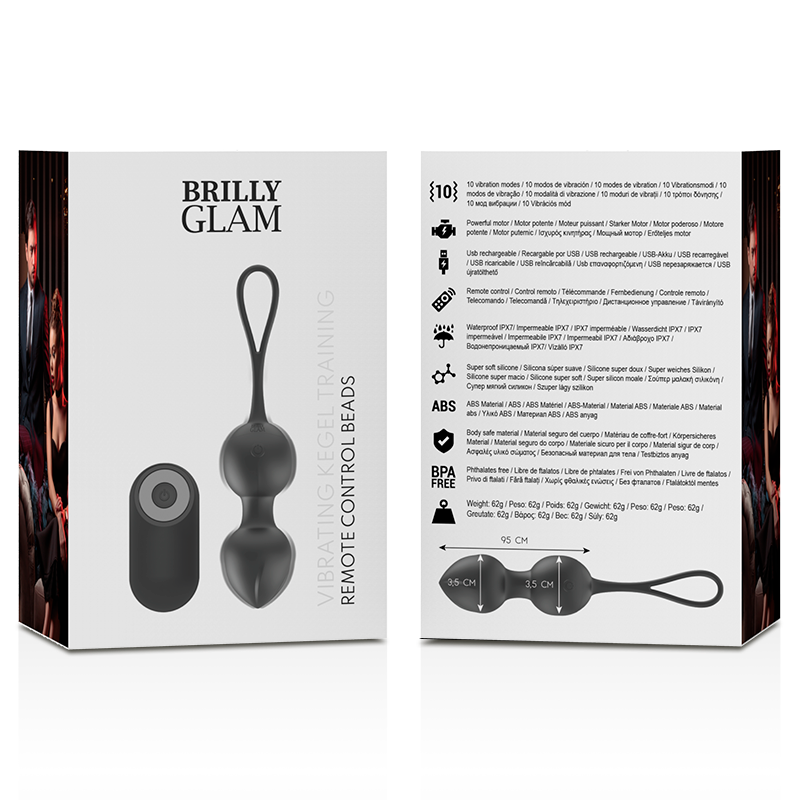 BRILLY GLAM - VIBRATING KEGEL BEADS CONTROL REMOTO - Imagen 6