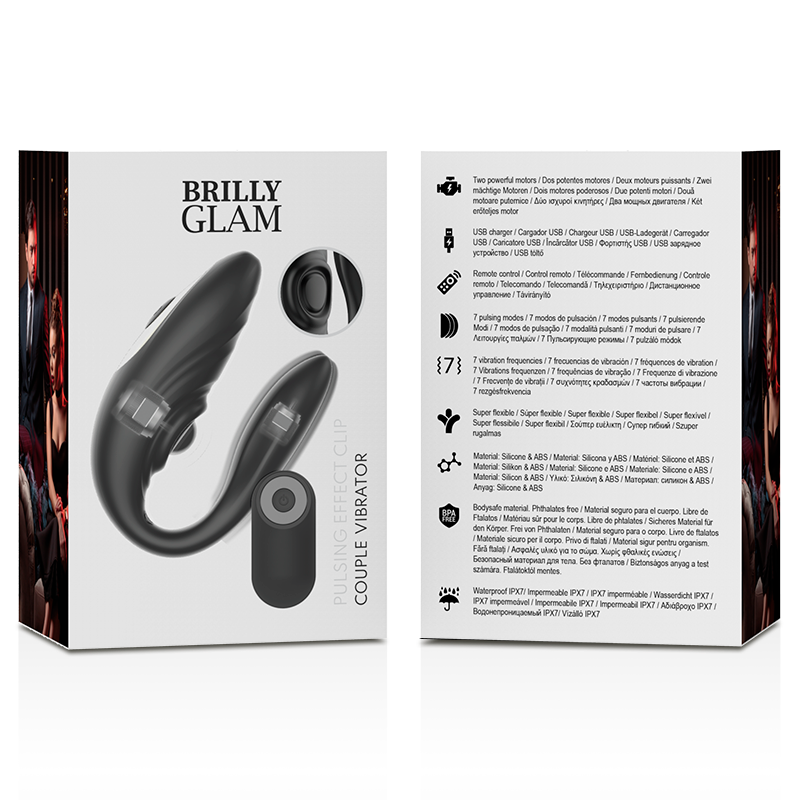 BRILLY GLAM- COUPLE PULSING & VIBRATING CONTROL REMOTO - Imagen 8