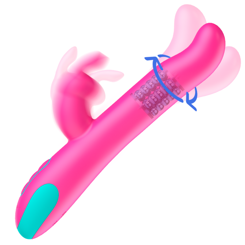HAPPY LOKY – PLUTO RABBIT VIBRATOR & ROTATOR COMPATIBLE CON WATCHME WIRELESS TECHNOLOGY