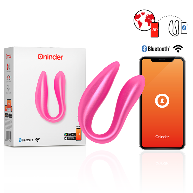 ONINDER – LISBOA ESTIMULADOR PUNTO G & CLÍTORIS ROSA – APP GRATUITA ROSA