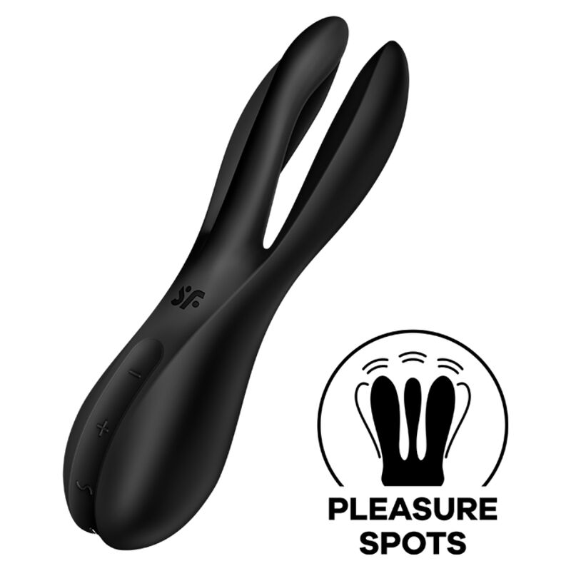 SATISFYER - THREESOME 2 VIBRADOR NEGRO - Imagen 6