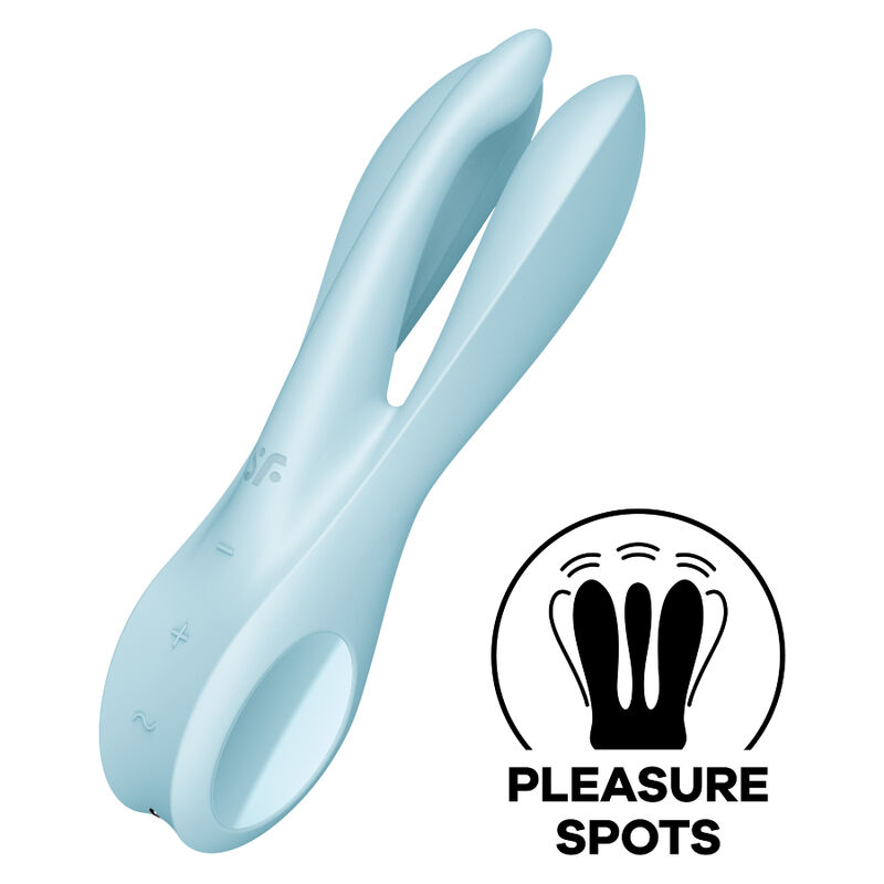 SATISFYER - THREESOME 1 VIBRADOR AZUL - Imagen 6