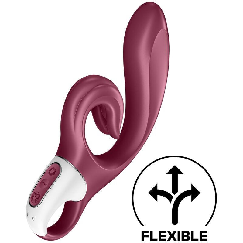SATISFYER – LOVE ME VIBRADOR RABBIT ROJO