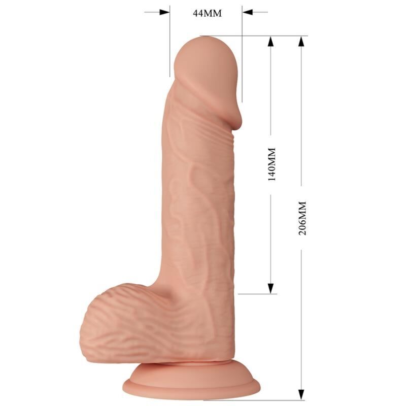 BAILE - BEAUTIFUL ENCOUNTER CATOBLEPAS DILDO REALÍSTICO FLEXIBLE 20.6 CM NATURAL - Imagen 7