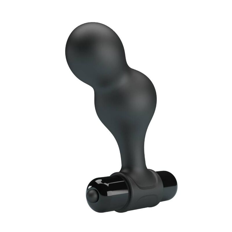 MR PLAY - PLUG ANAL VIBRADOR DE SILICONA NEGRO - Imagen 10
