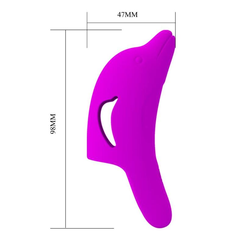 PRETTY LOVE - DELPHINI PODEROSO ESTIMULADOR DE DEDO MORADO - Imagen 6