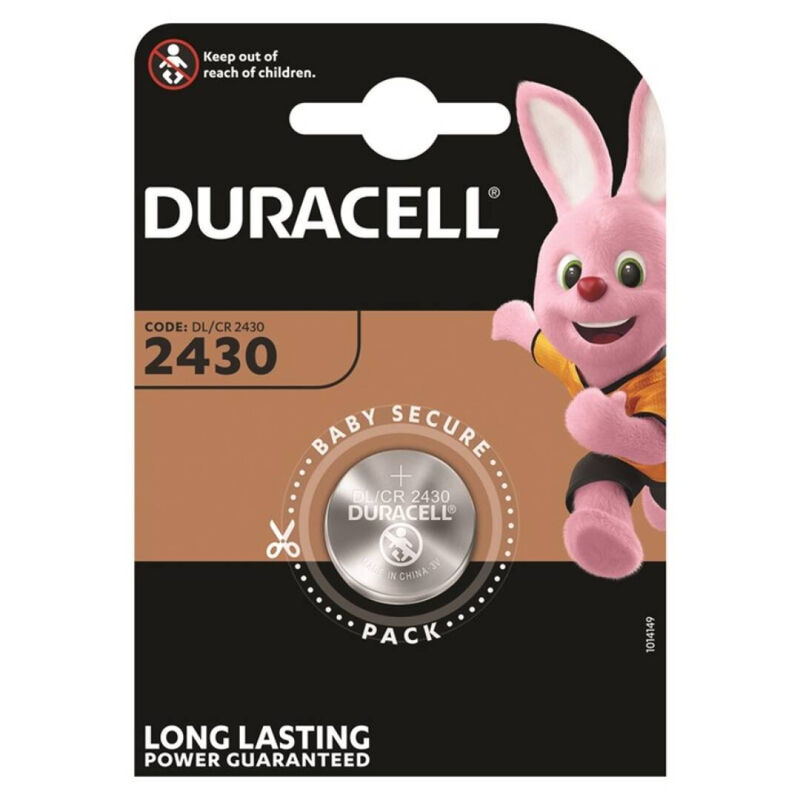 DURACELL – PILA BOTON LITIO CR2430 3V BLISTER*1