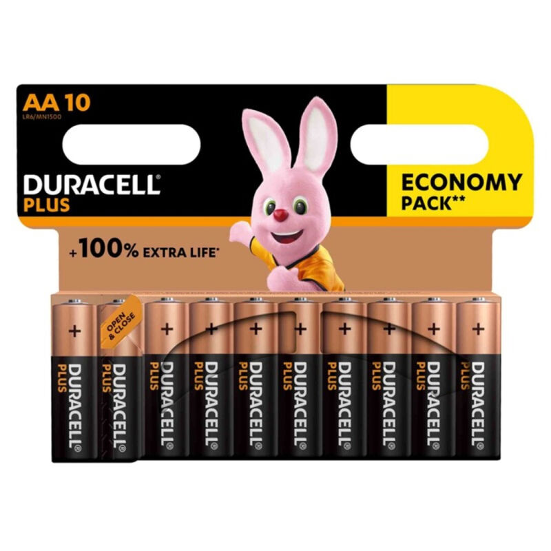 DURACELL – PLUS POWER 100 PILA ALCALINA AA LR6 BLISTER*10