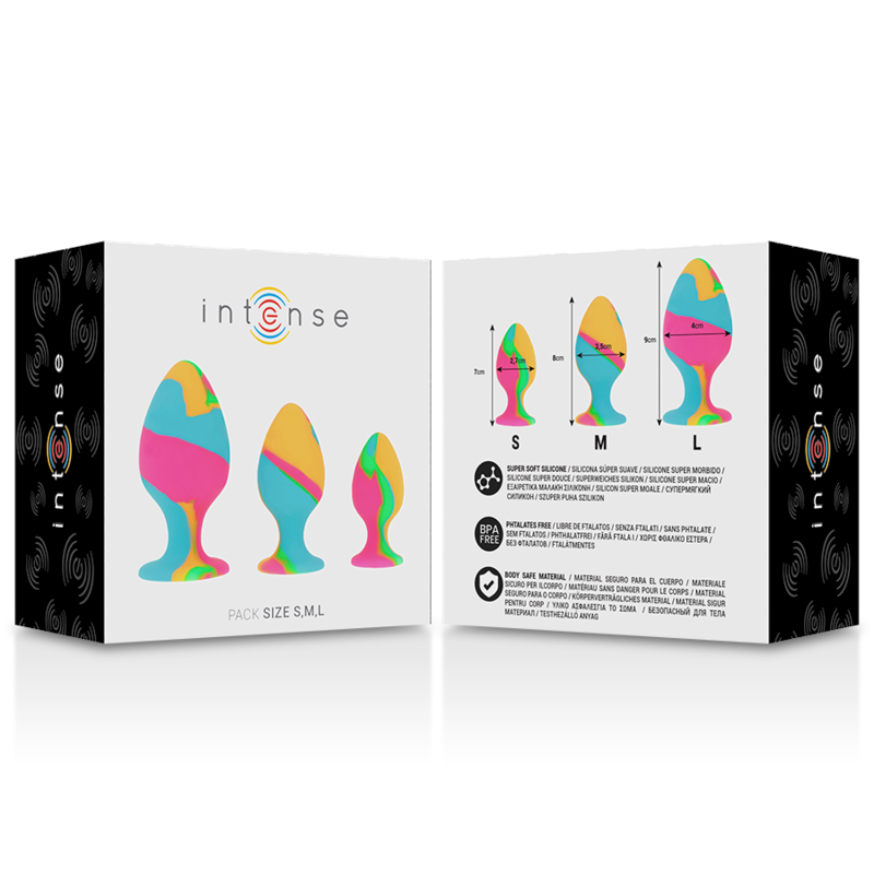 INTENSE - SET PLUG SILICONA MULTICOLOR - Imagen 5