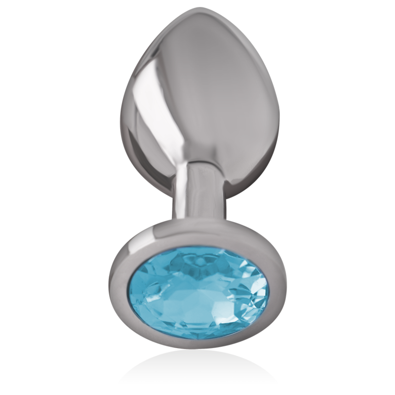 INTENSE - PLUG ANAL METAL ALUMINIO CON CRISTAL AZUL TALLA M - Imagen 6