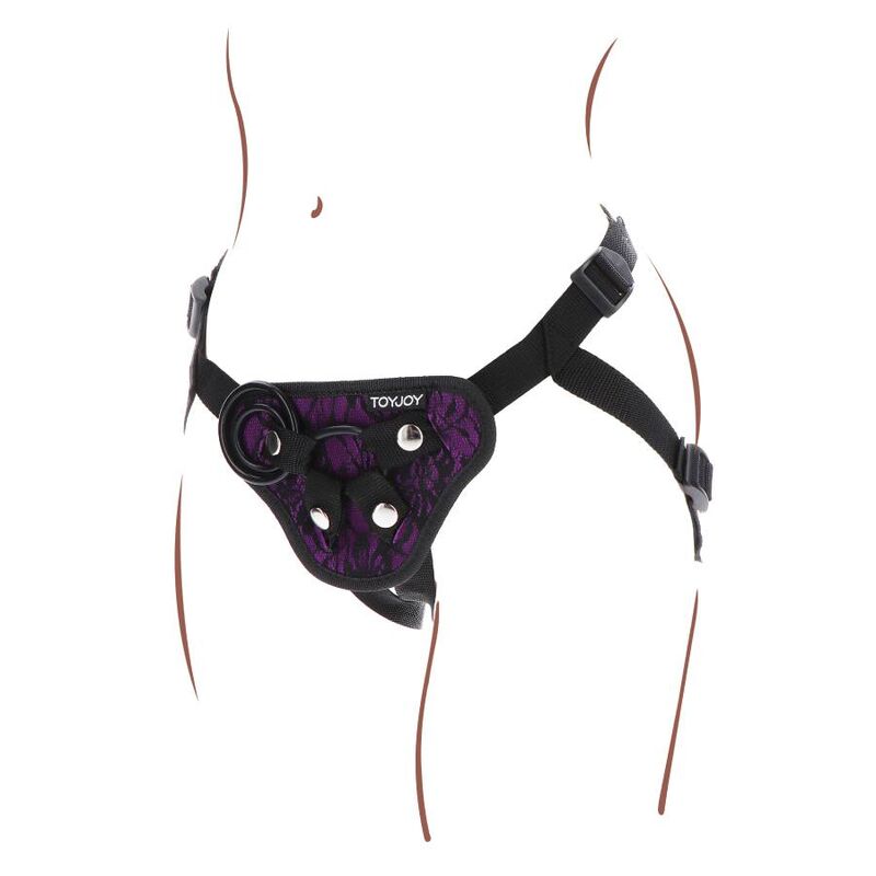 GET REAL - STRAP-ON LACE HARNÉS MORADO - Imagen 9