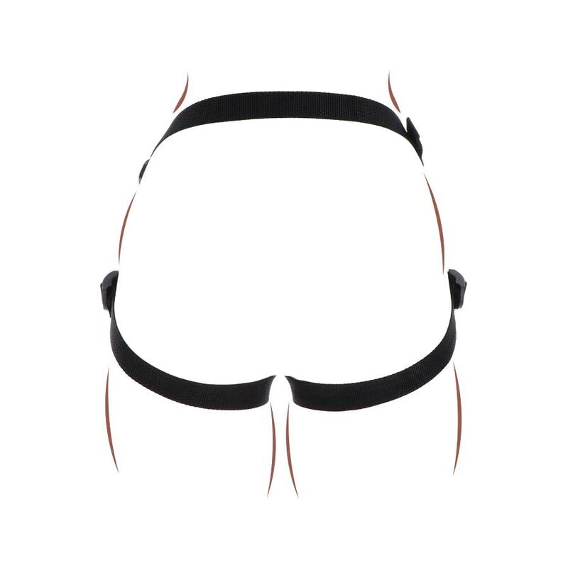 GET REAL - STRAP-ON PLEASURE HARNÉS NEGRO - Imagen 4