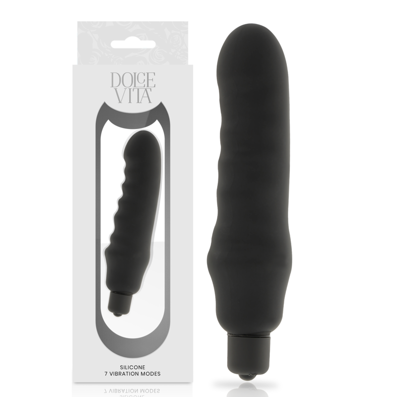 DOLCE VITA - GENIUS VIBRADOR SILICONA NEGRO - Imagen 6
