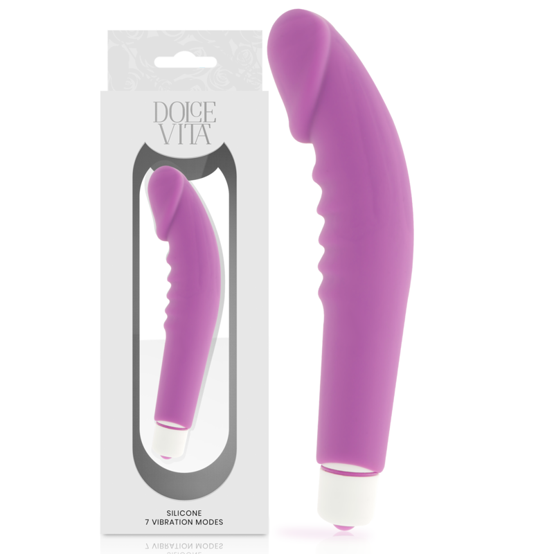 DOLCE VITA - REALISTIC PLEASURE VIBRADOR SILICONA LILA - Imagen 5