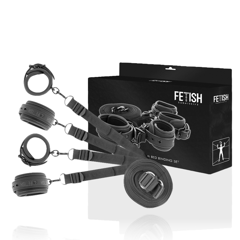 FETISH SUBMISSIVE - SET DE ESPOSAS Y ATADURAS CON FORRO DE NEOPRENO - Imagen 8