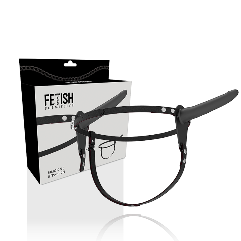 FETISH SUBMISSIVE HARNESS - SILICONA NEGRO 15 CM - Imagen 4