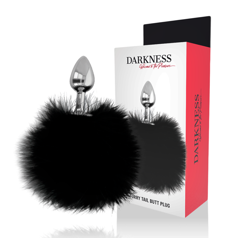 DARKNESS – EXTRA BUTTPLUG ANAL CON COLA NEGRO 7 CM