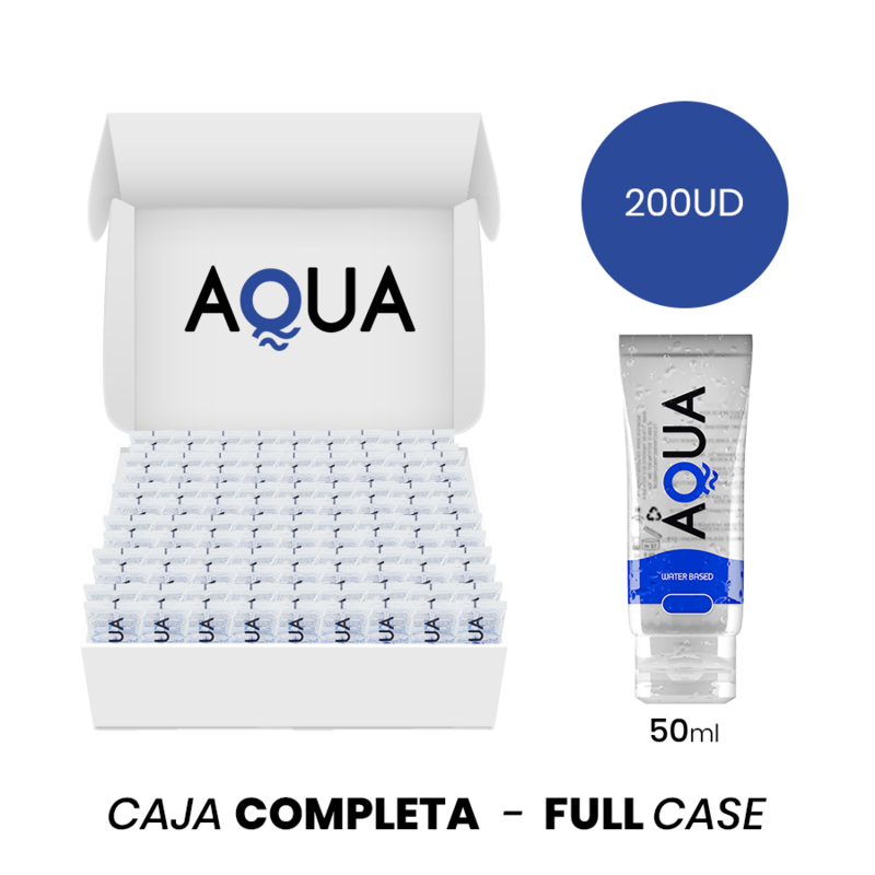 MOQ 200 – AQUA QUALITY LUBRICANTE BASE DE AGUA 50 ML