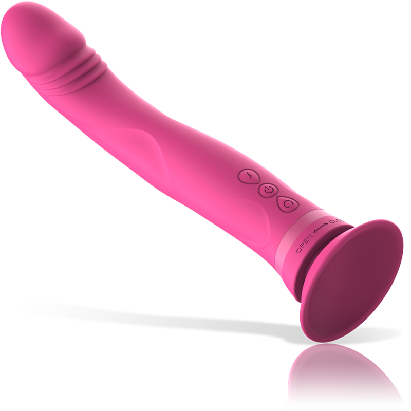 INTENSE - MICHELANGELO DILDO VIBRADOR SILICONA ROSA - Imagen 4