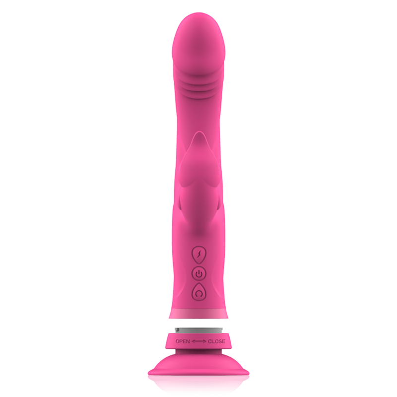 INTENSE - JULIO VIBRADOR RABBIT SILICONA ROSA - Imagen 7