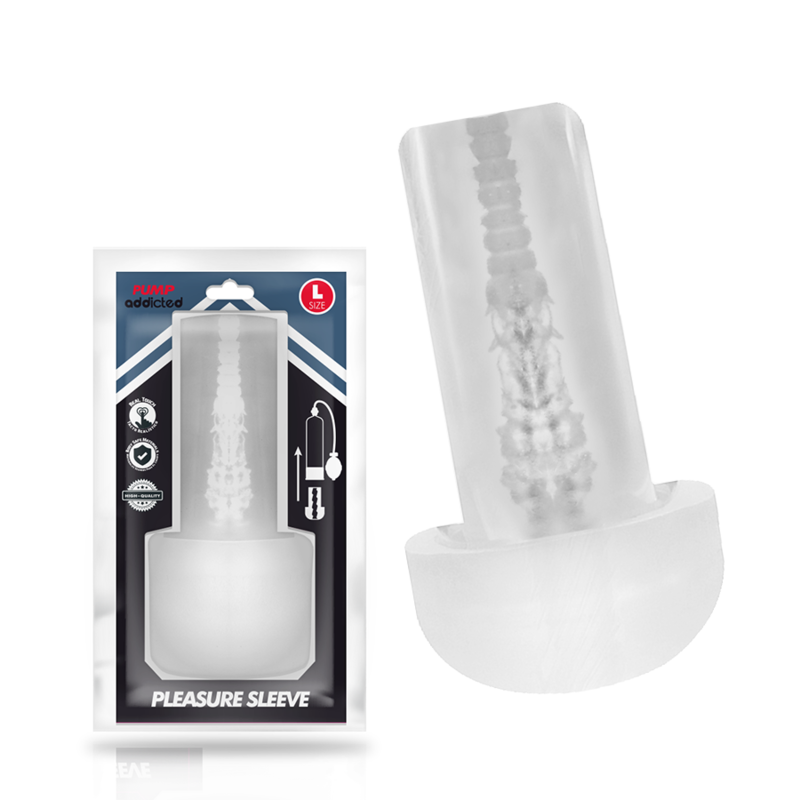 PUMP ADDICTED – PLEASURE SLEEVE MASTUBADOR TALLA L