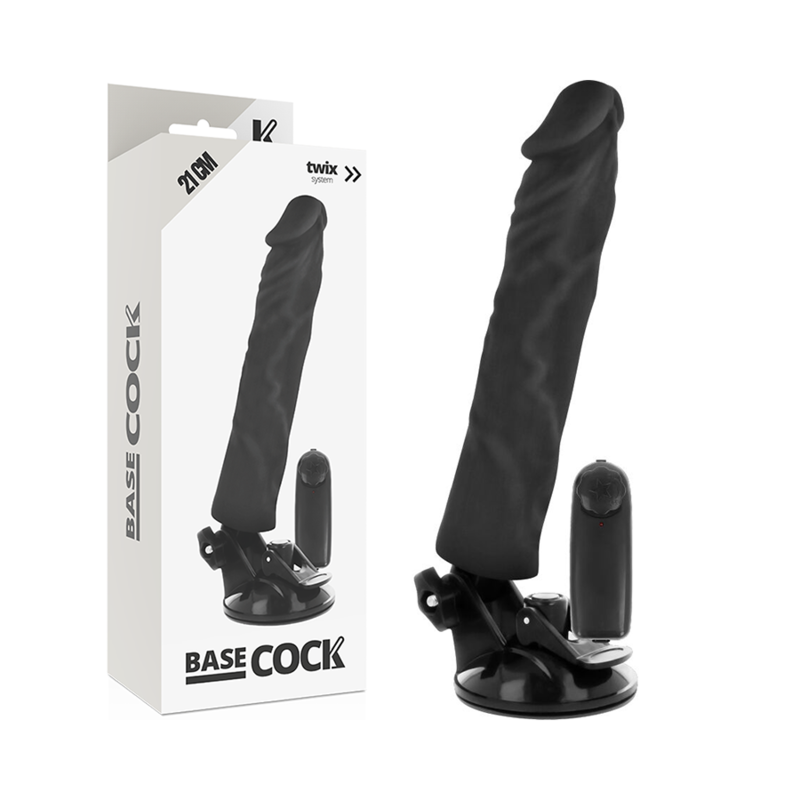 BASECOCK – VIBRADOR REALÍSTICO CONTROL REMOTO NATURAL 21 CM -O- 4 CM