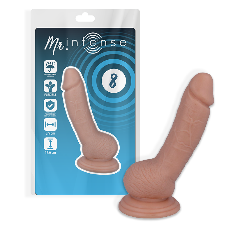 MR INTENSE – 8 PENE REALÍSTICO 17.6 CM -O- 3.5 CM