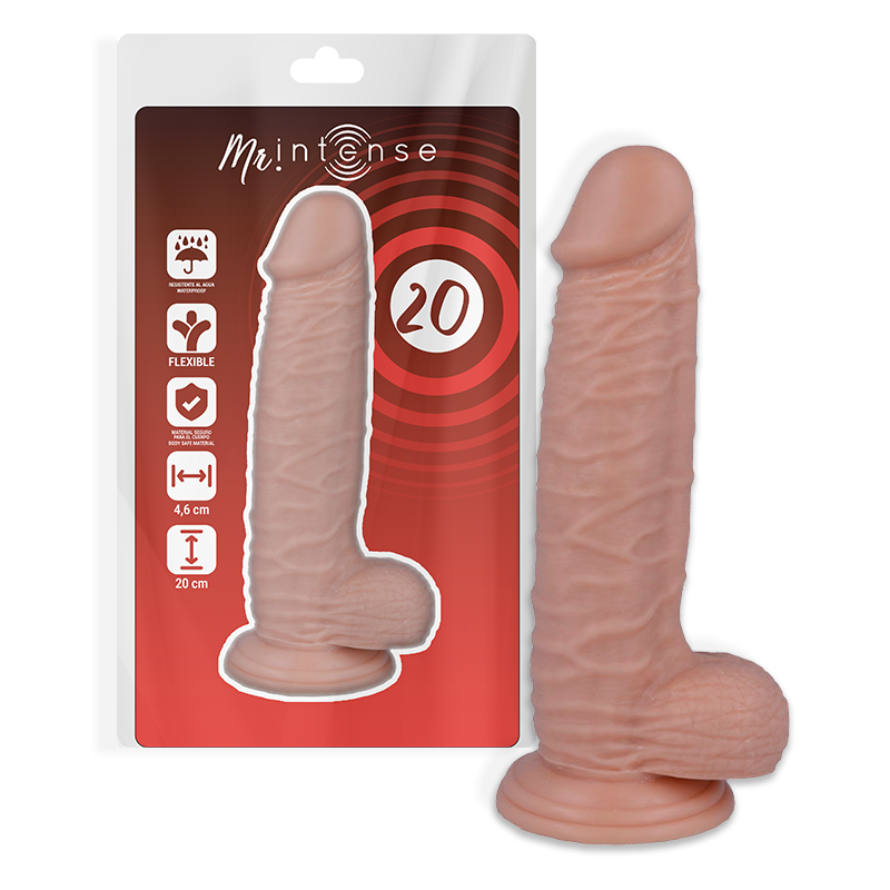 MR INTENSE – 20 PENE REALÍSTICO 20 CM -O- 4.6 CM