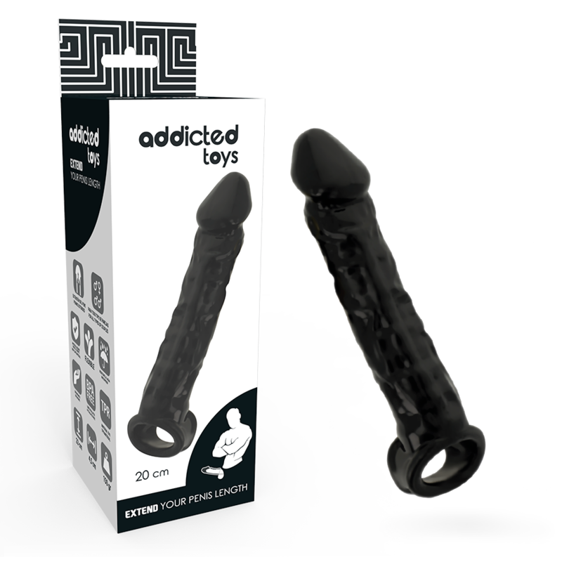 ADDICTED TOYS – EXTENSOR PARA EL PENE NEGRO