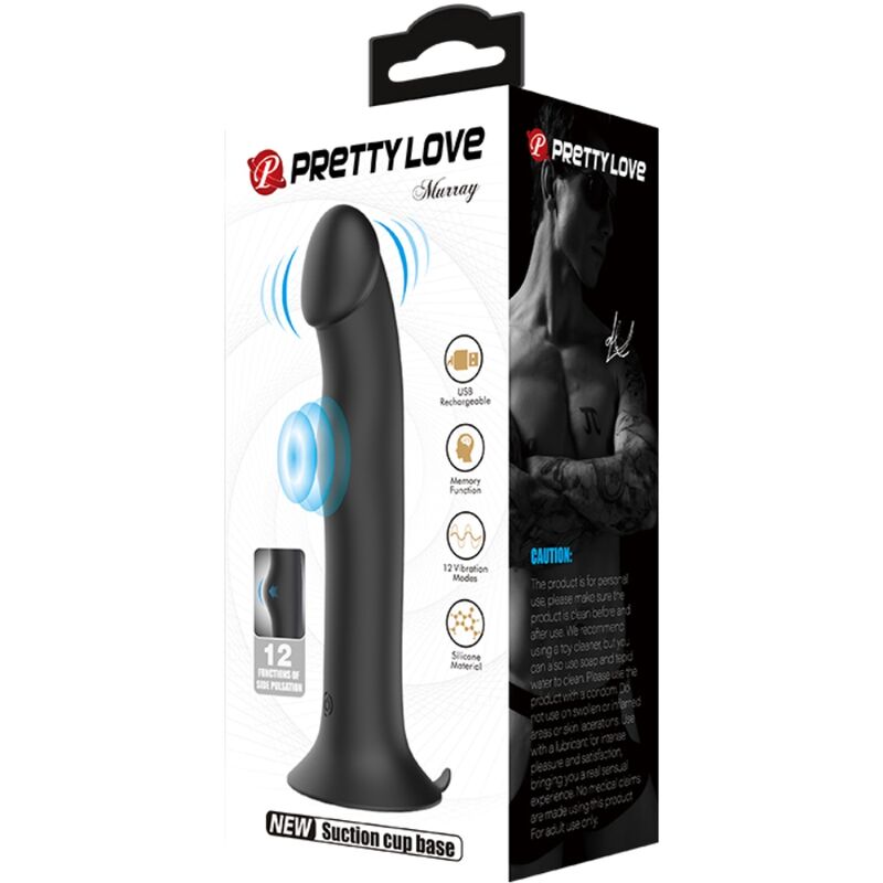PRETTY LOVE - MURRAY VIBRADOR Y SUCCIONADOR DE CLÍTORIS NEGRO - Imagen 6