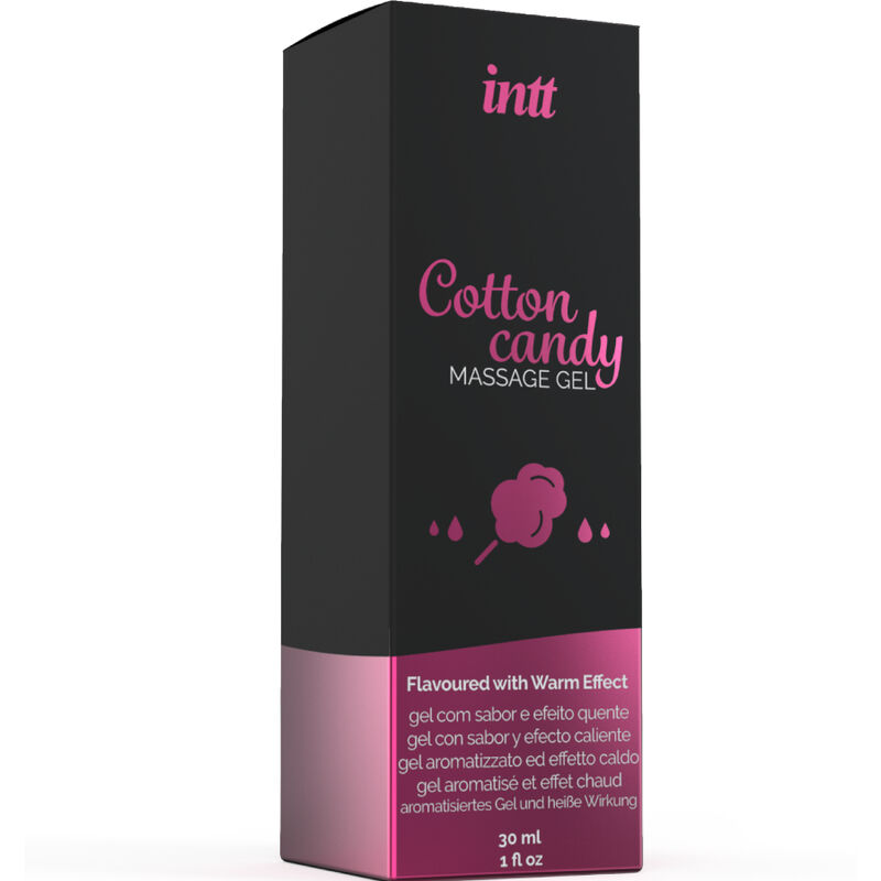 INTT MASSAGE & ORAL SEX - GEL DE MASAJE CON SABOR A ALGODÓN DE AZUCAR Y EFECTO CALOR - Imagen 2
