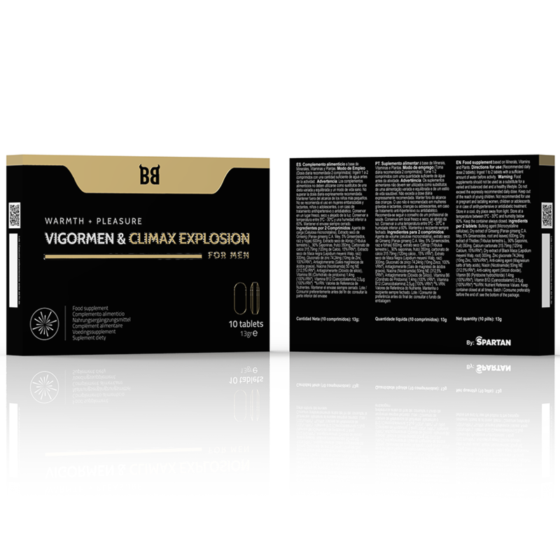 BLACK BULL - VIGORMEN & CLIMAX EXPLOSION MAYOR PLACER PARA HOMBRE 10 CÁPSULAS - Imagen 3