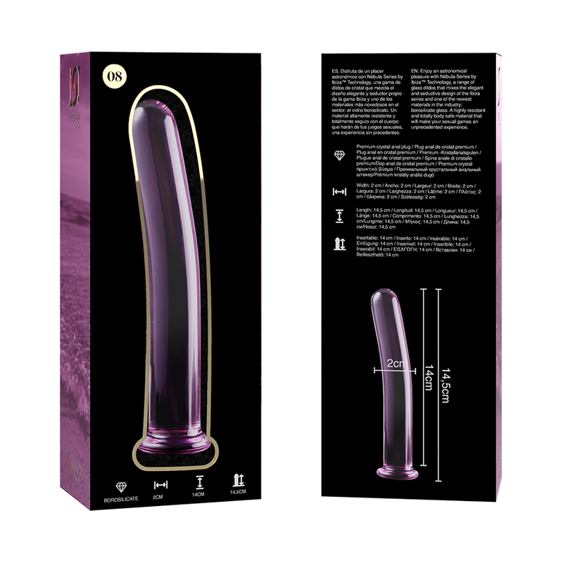 NEBULA SERIES BY IBIZA - MODELO 8 DILDO CRISTAL TRANSPARENTE 14.5 CM -O- 2 CM - Imagen 7