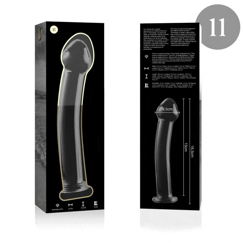 NEBULA SERIES BY IBIZA - MODELO 11 DILDO CRISTAL TRANSPARENTE 16 CM -O- 3 CM - Imagen 11