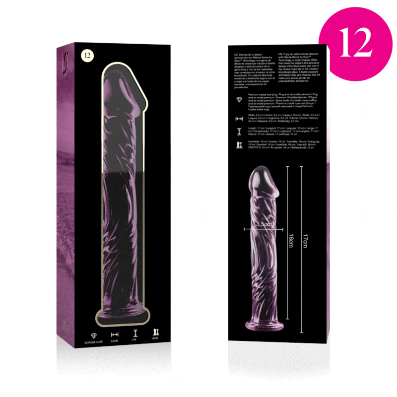 NEBULA SERIES BY IBIZA - MODELO 12 DILDO CRISTAL TRANSPARENTE 17 CM -O- 3.5 CM - Imagen 6