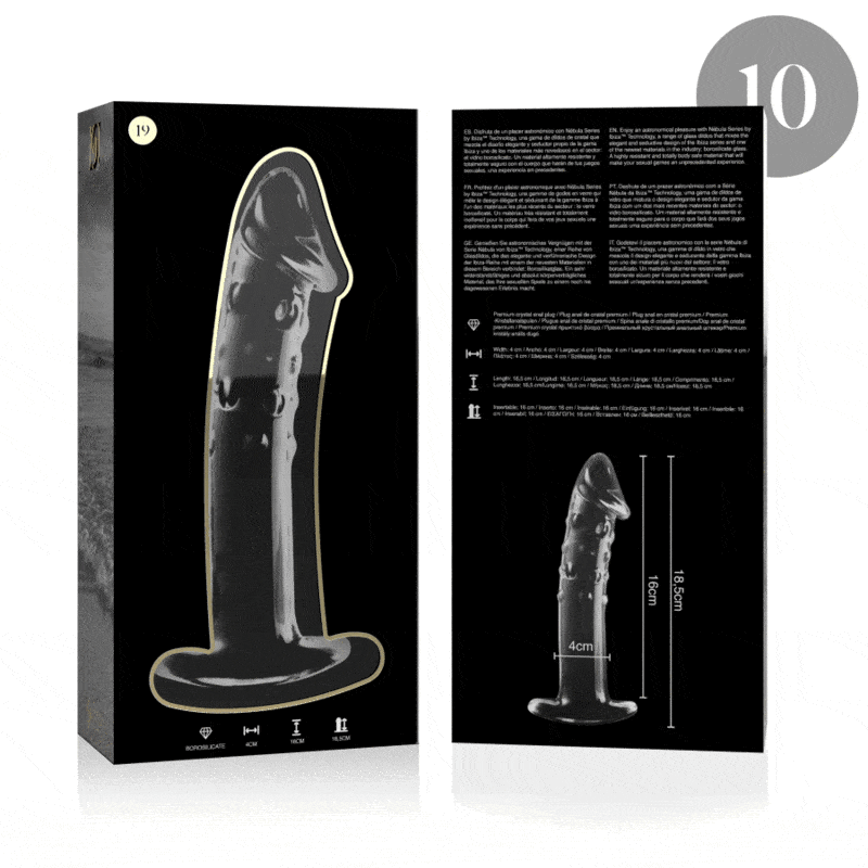 NEBULA SERIES BY IBIZA - MODELO 19 DILDO CRISTAL TRANSPARENTE 18.5 CM -O- 4 CM - Imagen 11