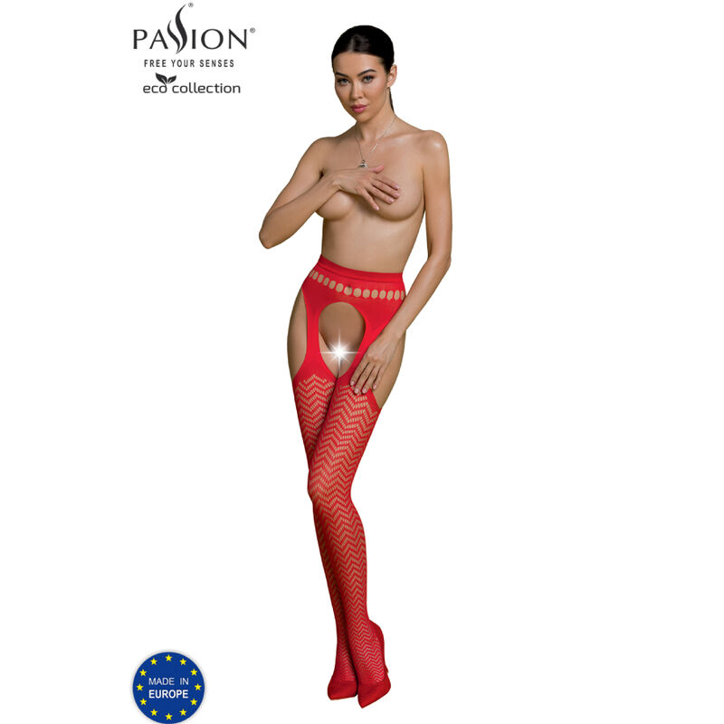 PASSION - ECO COLLECTION BODYSTOCKING ECO S002 NEGRO - Imagen 6