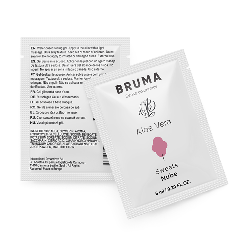 BRUMA – 6 ML GEL DESLIZANTE CON ALOE VERA SABOR A NUBE